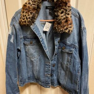 NWT- Ashley Stewart Blue Denim Jacket